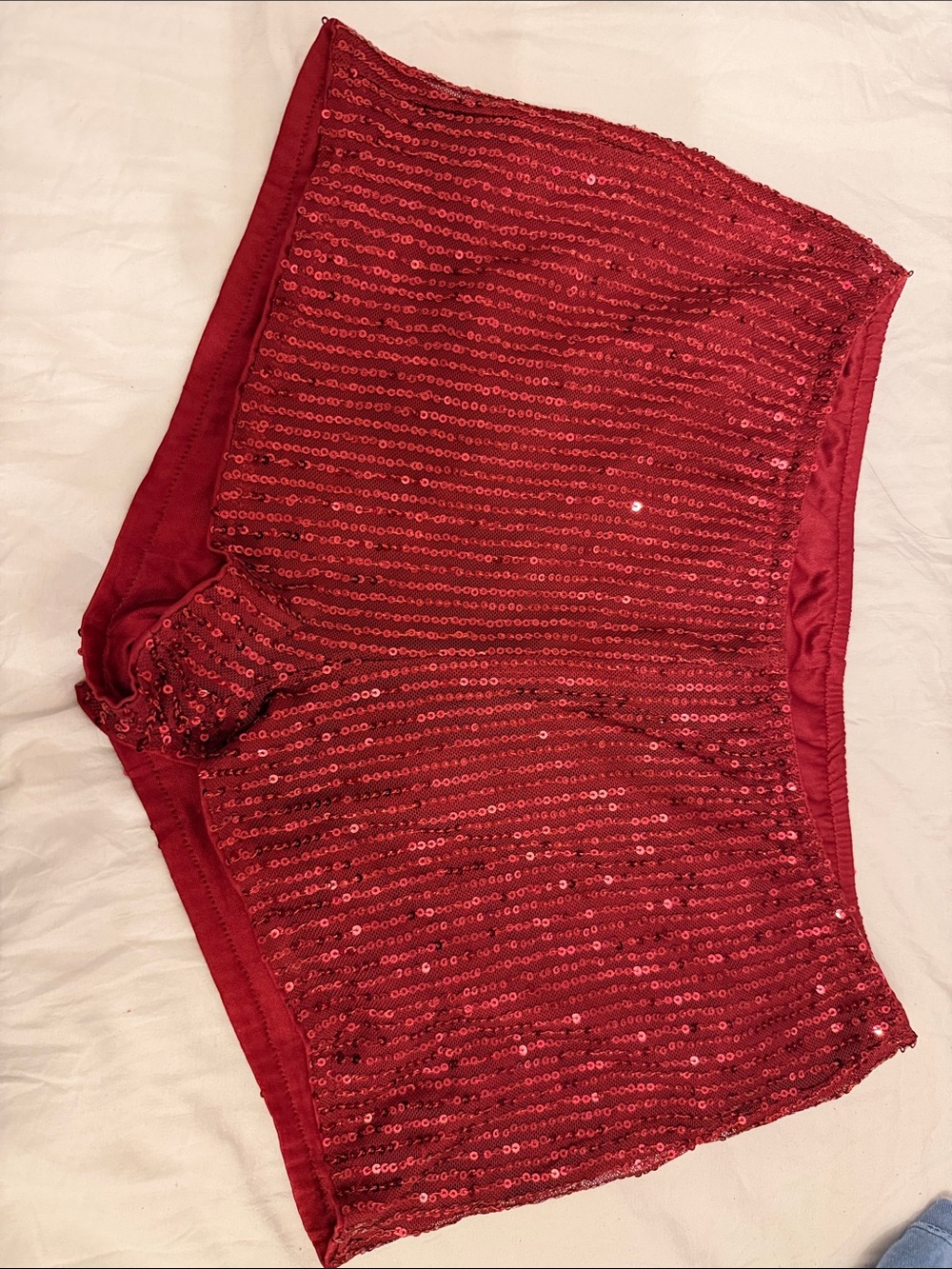 Women's Red Sequin Boyshorts - Intimates